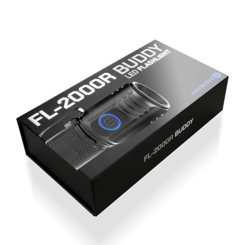 Latarka ręczna diodowa LED Buddy FL-2000R IPX6 EverActive Latarka ręczna diodowa LED Buddy FL-2000R IPX6 EverActive