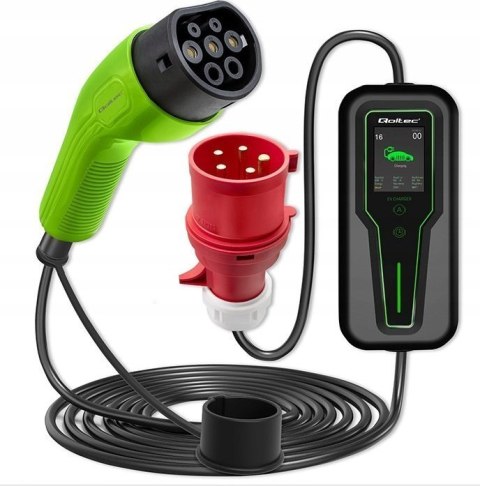 Qoltec Mobilna ładowarka do samochodów EV 2w1 Typ2 3.5kW 230V Qoltec Mobilna ładowarka do samochodów EV 2w1 Typ2 3.5kW 230V