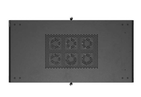 Szafa instalacyjna rack stojąca 19" 22U 600x1200 czarna drzwi perforowane (flat pack) Lanberg