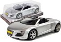 LEAN Toys Autko z Napędem Frykcyjnym Kabriolet Srebrne 1:18
