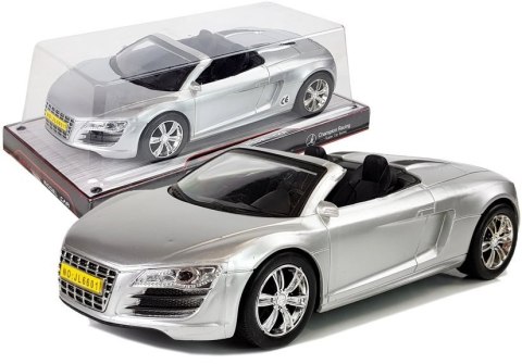 LEAN Toys Autko z Napędem Frykcyjnym Kabriolet Srebrne 1:18