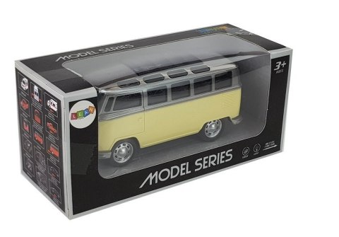 LEAN Toys Autobus Resorak z Napędem Frykcyjnym Na Baterie Światła Dźwięki Żółty