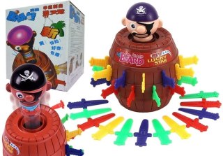 LEAN Toys Gra Ukłuj Pirata Wyskakujący Pirat 24 Sztylety