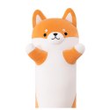 LEAN Toys Pluszowa Maskotka Pies Shiba Poduszka Podłużna Wałek 60cm