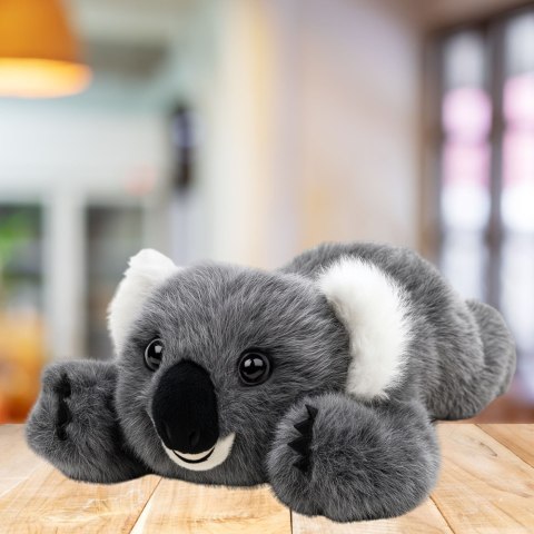 LEAN Toys Pluszowa Maskotka Przytulanka Leżący Miś Koala Szary 30cm LEAN Toys Pluszowa Maskotka Przytulanka Leżący Miś Koala Szary 30cm