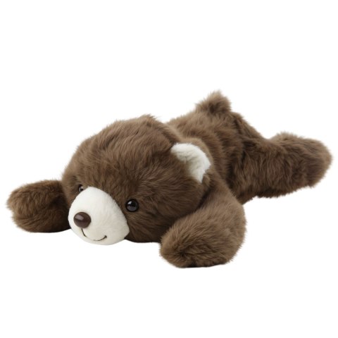 LEAN Toys Pluszowa Maskotka Przytulanka Leżący Niedźwiedź Brązowy 30cm