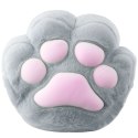 LEAN Toys Pluszowa Poduszka Przytulanka Z Kieszenią Na Ręce Ogrzewacz Szara 40cm