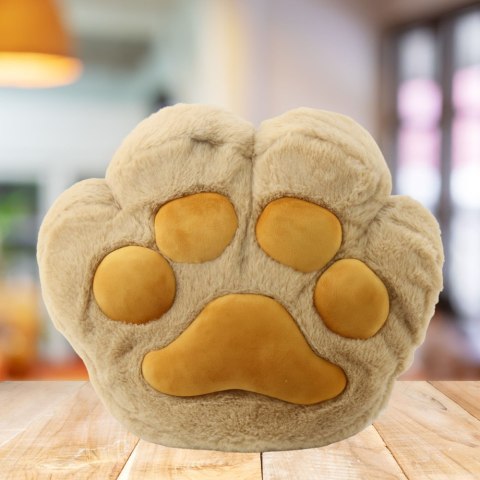 LEAN Toys Pluszowa Poduszka Z Kieszenią Na Ręce i Kocykiem Ogrzewacz Beżowa 40cm LEAN Toys Pluszowa Poduszka Z Kieszenią Na Ręce i Kocykiem Ogrzewacz Beżowa 40cm