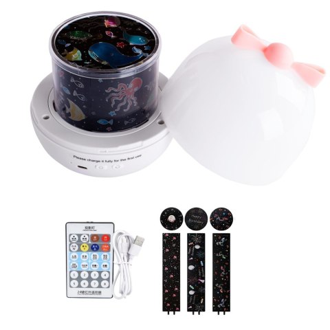 LEAN Toys Projektor Gwiazd Dla Dzieci Lampka Nocna 6 Wymiennych Projekcji LEAN Toys Projektor Gwiazd Dla Dzieci Lampka Nocna 6 Wymiennych Projekcji