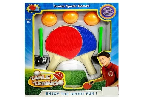LEAN Toys Zestaw do Tenisa Stołowego Paletki Siatka Piłeczki
