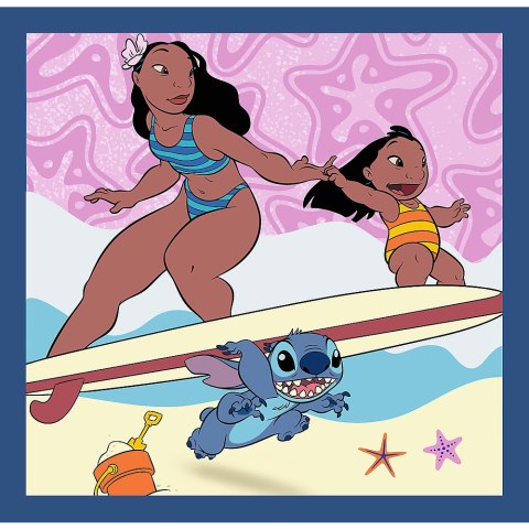 Trefl Puzzle Puzzla 3w1 - Czas ze Stitchem Lilo and Stitch Trefl 34896
