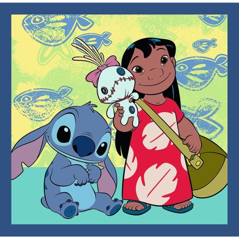 Trefl Puzzle Puzzla 3w1 - Czas ze Stitchem Lilo and Stitch Trefl 34896