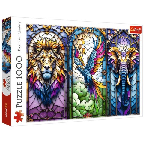 Puzzle - 1000 - Witraż: Zwierzęta - Trefl 10957