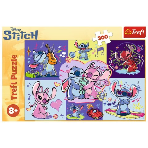 Puzzle - 300 - Zakręcony Stitch - Disney Lilo and Stitch - Trefl 23033