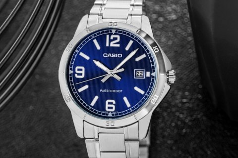 CASIO Zegarek Męski CASIO MTP-V004D-2BUDF + BOX
