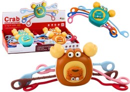 LEAN TOYS Interaktywny Sensoryczny Krab Edukacyjny Gryzak Dla Dzieci