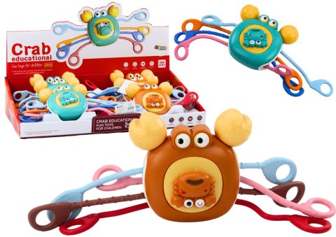 LEAN TOYS Interaktywny Sensoryczny Krab Edukacyjny Gryzak Dla Dzieci LEAN TOYS Interaktywny Sensoryczny Krab Edukacyjny Gryzak Dla Dzieci