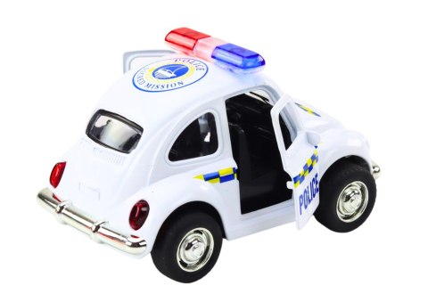 LEAN Toys Autko Policyjne Klasyczne 1:38 Napęd Światła Dźwięki Biały LEAN Toys Autko Policyjne Klasyczne 1:38 Napęd Światła Dźwięki Biały