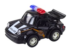 LEAN Toys Autko Policyjne Klasyczne 1:38 Napęd Światła Dźwięki Czarny