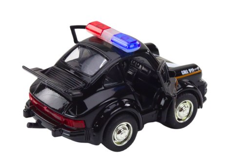 LEAN Toys Autko Policyjne Klasyczne 1:38 Napęd Światła Dźwięki Czarny LEAN Toys Autko Policyjne Klasyczne 1:38 Napęd Światła Dźwięki Czarny