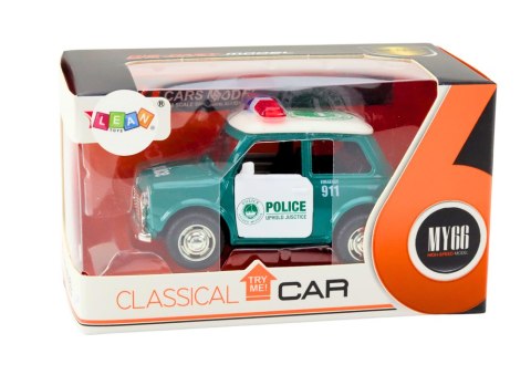 LEAN Toys Autko Policyjne Klasyczne 1:38 Napęd Światła Dźwięki Zielony LEAN Toys Autko Policyjne Klasyczne 1:38 Napęd Światła Dźwięki Zielony
