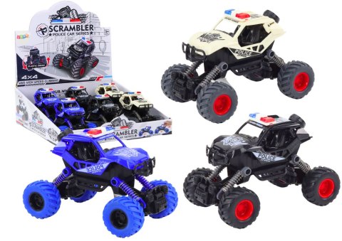 LEAN Toys Autko Policyjne Napęd Frykcyjny 3 Kolory Terenowe