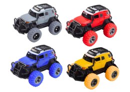 LEAN Toys Autko Terenowe 1:32 Metalowe Gumowe Koła Światła Dźwięki Napęd