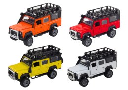 LEAN Toys Autko Terenowe 1:32 Światła Dźwięki Napęd Otwierane Drzwi Metalowy