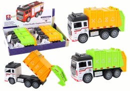 LEAN Toys Auto Śmieciarka Ciężarówka Przyczepa 2 Kolory