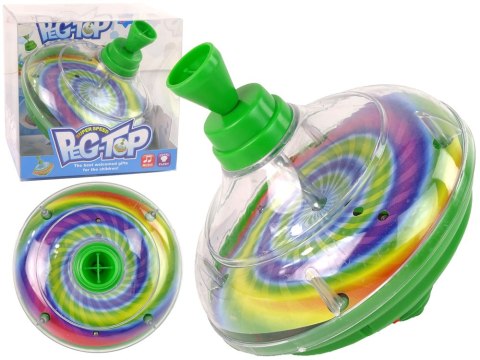 LEAN Toys Bączek Do Kręcenia Zabawka Kolory Diody LED Muzyka LEAN Toys Bączek Do Kręcenia Zabawka Kolory Diody LED Muzyka