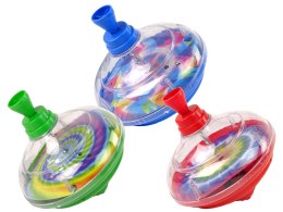 LEAN Toys Bączek Do Kręcenia Zabawka Kolory Diody LED Muzyka