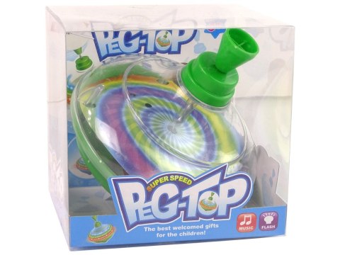 LEAN Toys Bączek Do Kręcenia Zabawka Kolory Diody LED Muzyka LEAN Toys Bączek Do Kręcenia Zabawka Kolory Diody LED Muzyka