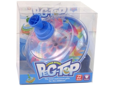 LEAN Toys Bączek Do Kręcenia Zabawka Kolory Diody LED Muzyka LEAN Toys Bączek Do Kręcenia Zabawka Kolory Diody LED Muzyka