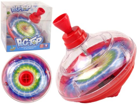 LEAN Toys Bączek Do Kręcenia Zabawka Kolory Diody LED Muzyka LEAN Toys Bączek Do Kręcenia Zabawka Kolory Diody LED Muzyka