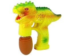 LEAN Toys Bańki Mydlane Dinozaur Płyn Do Baniek Jajko Żółte