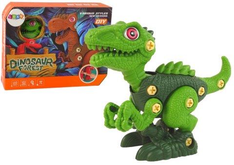LEAN Toys Dinozaur Do Rozkręcania Majsterkowanie Zielony LEAN Toys Dinozaur Do Rozkręcania Majsterkowanie Zielony