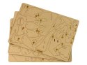 LEAN Toys Drewniane Puzzle Przestrzenne 3D Stegozaur Składanka Edukacyjna 41 Elementów
