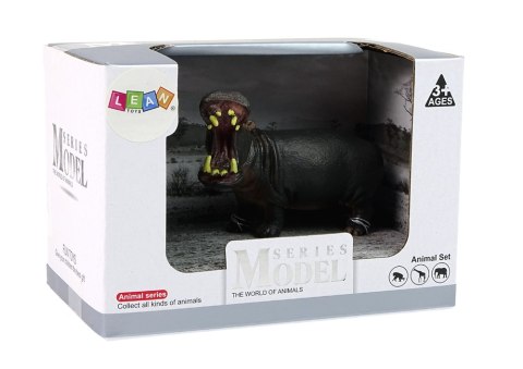 LEAN Toys Duża Figurka Kolekcjonerska Hipopotam Zwierzęta Świata