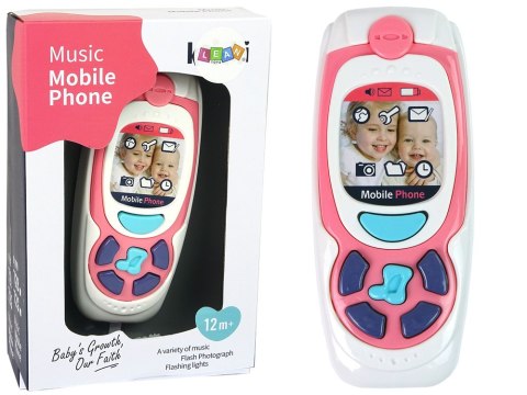 LEAN Toys Dziecięcy Edukacyjny Telefon Komórkowy Melodia Różowy LEAN Toys Dziecięcy Edukacyjny Telefon Komórkowy Melodia Różowy
