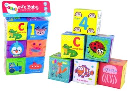 LEAN Toys Edukacyjne Klocki Piankowe Dla Malucha Układanka Obrazki