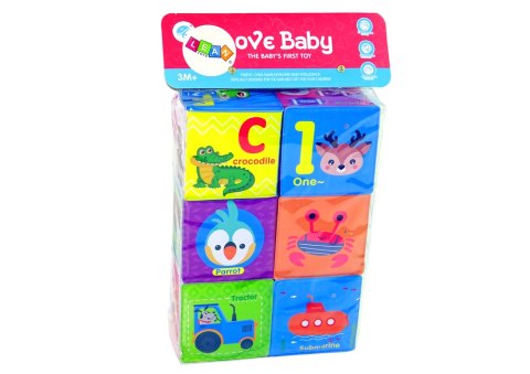 LEAN Toys Edukacyjne Klocki Piankowe Dla Malucha Układanka Obrazki LEAN Toys Edukacyjne Klocki Piankowe Dla Malucha Układanka Obrazki