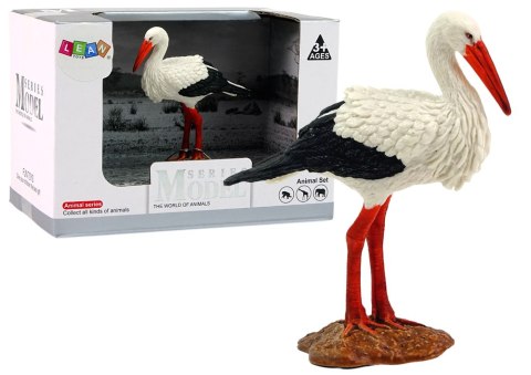 LEAN Toys Figurka Kolekcjonerska Bocian Biały Figurka Ptak