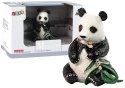 LEAN Toys Figurka Kolekcjonerska Panda Wielka z Bambusem