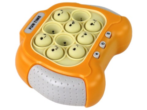 LEAN Toys Gra Sensoryczna Konsola Pop It Na Baterie Światła Dźwięki Żółta