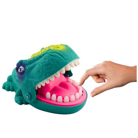 LEAN Toys Gra Zręcznościowa Gryzący Atakujący Dinozaur Zielony