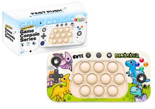 LEAN Toys Gra Zręcznościowa Konsola Pop It 4 Tryby Gry Dinozaury