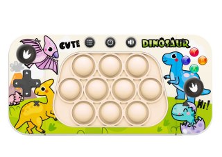LEAN Toys Gra Zręcznościowa Konsola Pop It 4 Tryby Gry Dinozaury