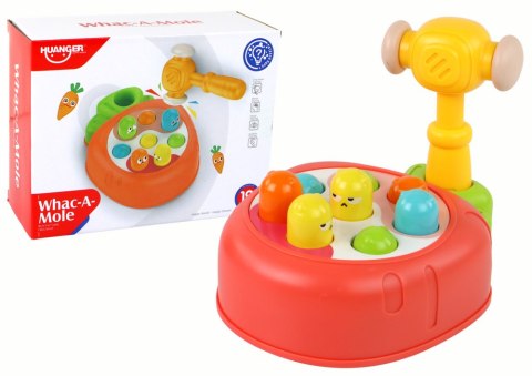 LEAN Toys Gra Zręcznościowa Whac-A-Mole Kolorowa Marchewka