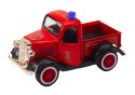 LEAN Toys Klasyczne Autko Strażackie 1:36 Napęd Światła Dźwięki Czerwony