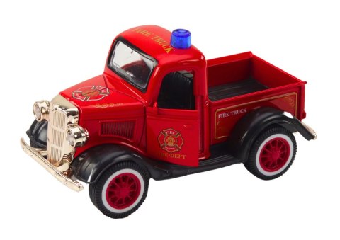 LEAN Toys Klasyczne Autko Strażackie 1:36 Napęd Światła Dźwięki Czerwony LEAN Toys Klasyczne Autko Strażackie 1:36 Napęd Światła Dźwięki Czerwony